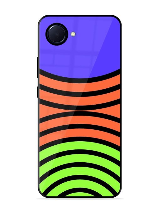 Psychedelic Stripe Symphony Glossy Soft Edge Case for Realme Narzo 50I Prime Chachhi