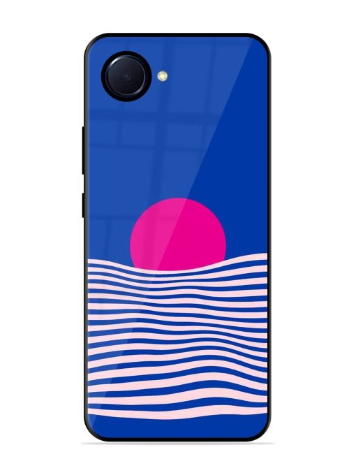 Pink Sunset Over Blue Waves Glossy Soft Edge Case for Realme Narzo 50I Prime Chachhi