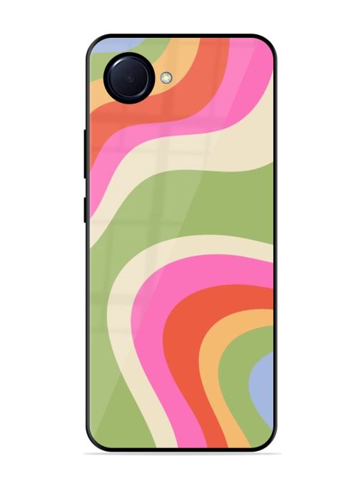 Wavy Rainbow Wonderland Glossy Soft Edge Case for Realme Narzo 50I Prime Chachhi