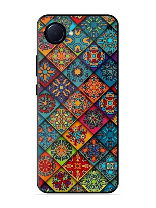 Patchwork Mandala Mosaic Glossy Soft Edge Case for Realme Narzo 50I Prime Chachhi