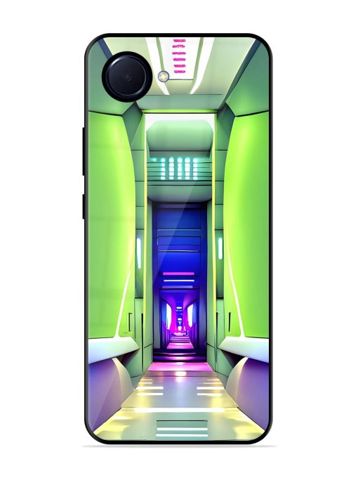 Neon Corridor Glossy Soft Edge Case for Realme Narzo 50I Prime Chachhi