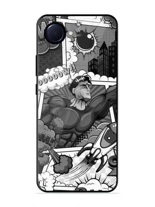 Comic Book Chaos Glossy Soft Edge Case for Realme Narzo 50I Prime Chachhi