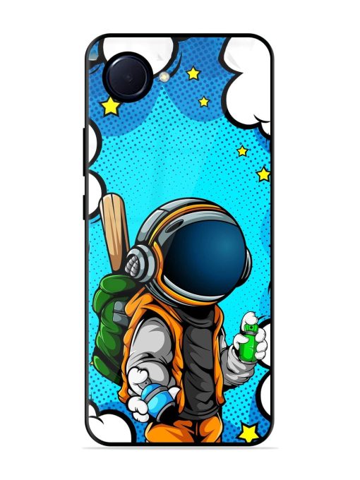 Space Graffiti Artist Glossy Soft Edge Case for Realme Narzo 50I Prime Chachhi