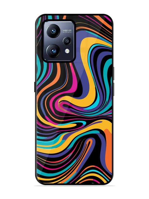 Psychedelic Swirl Glossy Soft Edge Case for Realme Narzo 50 Pro Chachhi