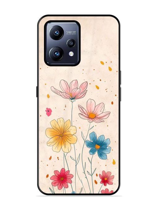 Delicate Bloom Glossy Soft Edge Case for Realme Narzo 50 Pro Chachhi