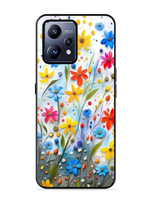 Vibrant Floral Glossy Soft Edge Case for Realme Narzo 50 Pro Chachhi