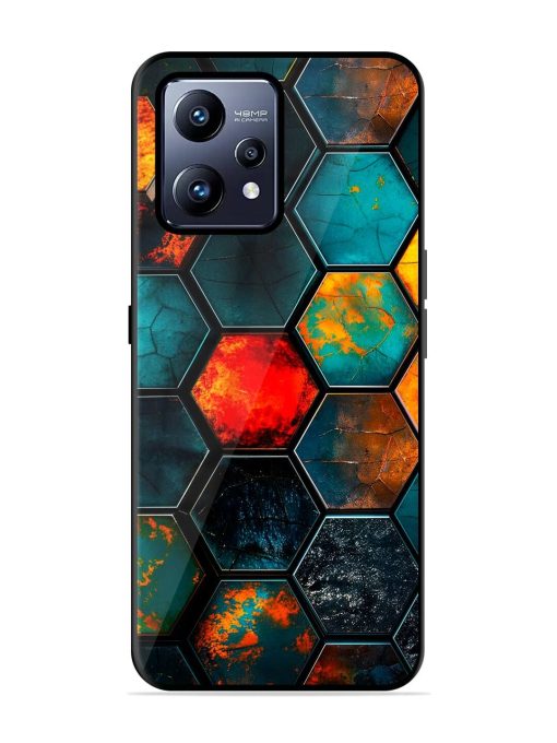 Hexagon Hive Glossy Soft Edge Case for Realme Narzo 50 Pro Chachhi