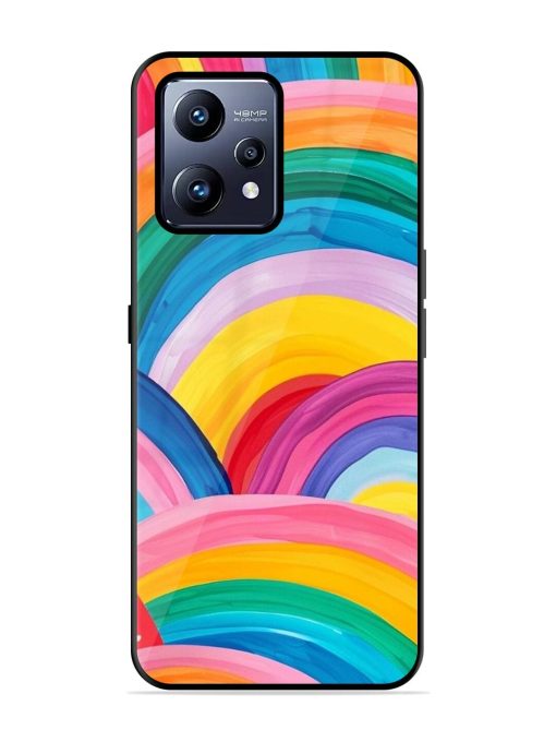 Rainbow Symphony Glossy Soft Edge Case for Realme Narzo 50 Pro Chachhi