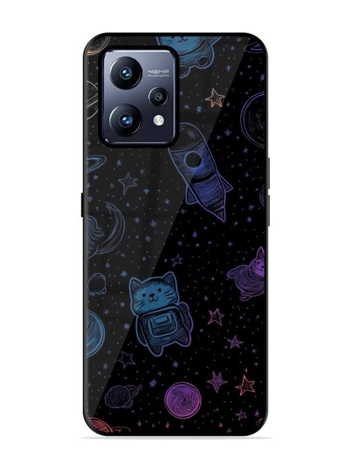 Cosmic Cat Chaos Glossy Soft Edge Case for Realme Narzo 50 Pro