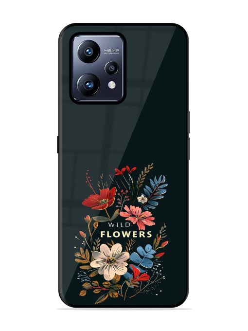 Dark Floral Glossy Soft Edge Case for Realme Narzo 50 Pro