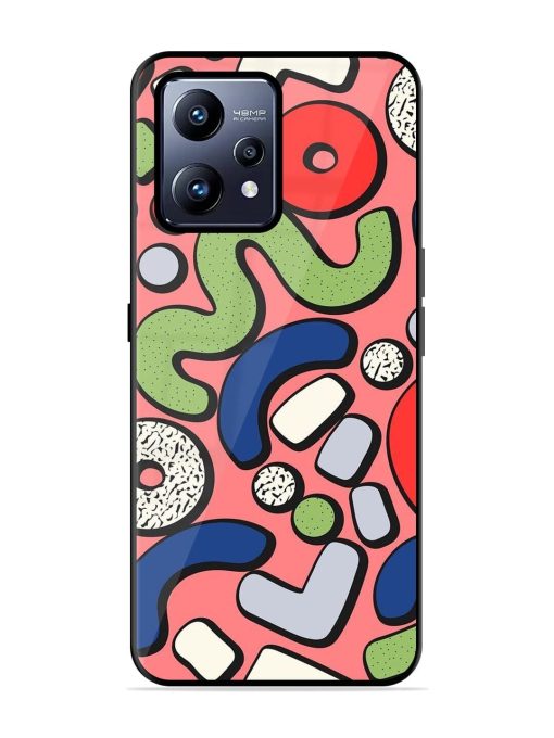 Groovy Geometric Shapes Glossy Soft Edge Case for Realme Narzo 50 Pro Chachhi