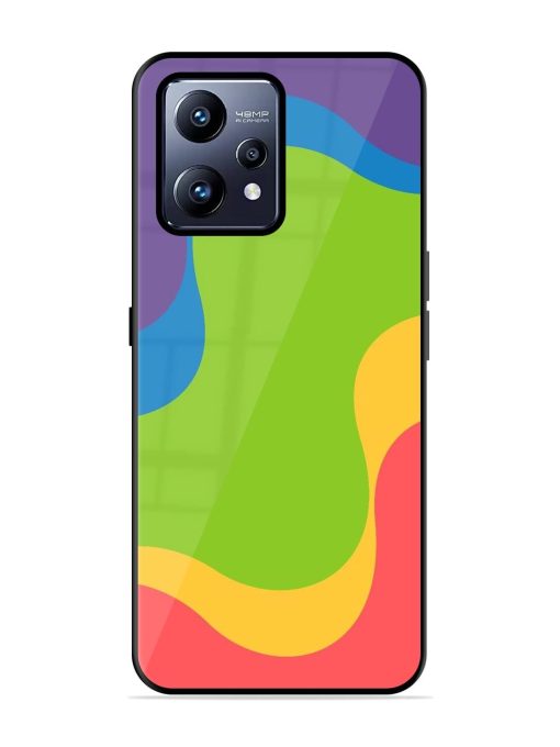 Wavy Rainbow Wonderland Glossy Soft Edge Case for Realme Narzo 50 Pro Chachhi