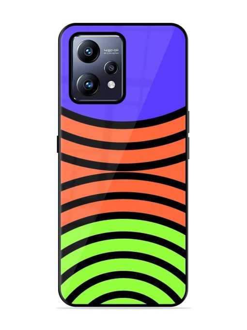 Psychedelic Stripe Symphony Glossy Soft Edge Case for Realme Narzo 50 Pro Chachhi