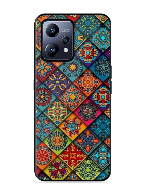 Patchwork Mandala Mosaic Glossy Soft Edge Case for Realme Narzo 50 Pro Chachhi