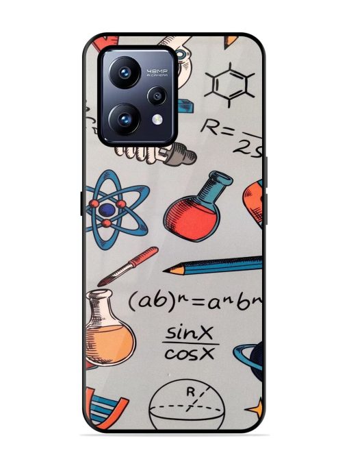 Science Doodle Delight Glossy Soft Edge Case for Realme Narzo 50 Pro Chachhi