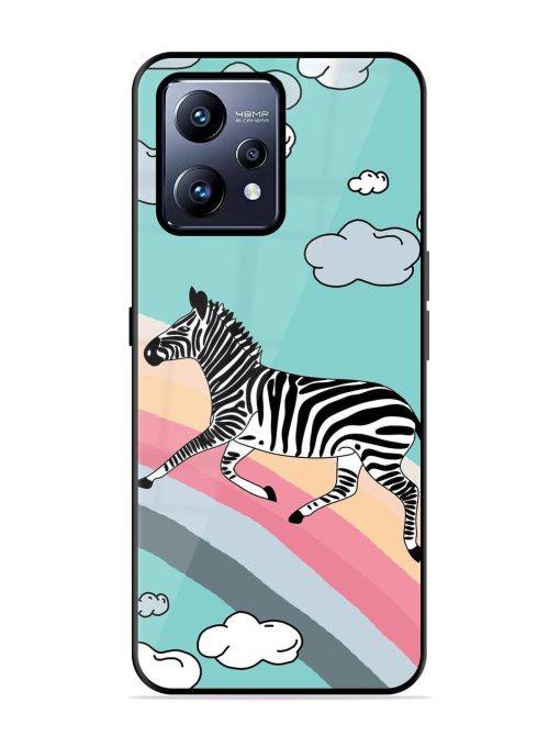 Zebra On A Rainbow Glossy Soft Edge Case for Realme Narzo 50 Pro Chachhi