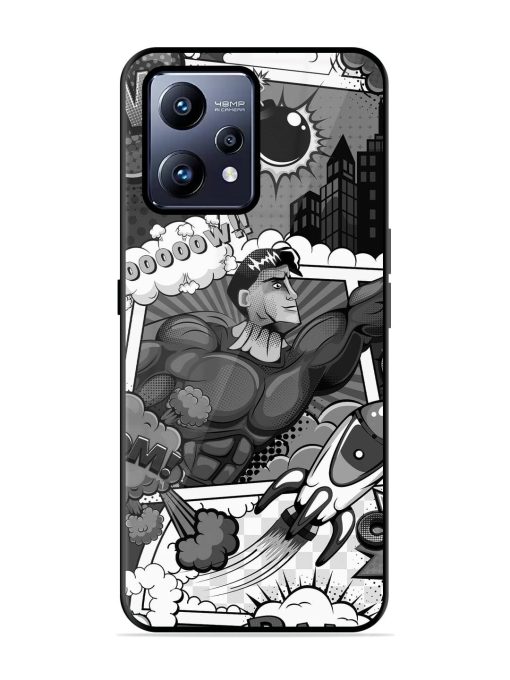 Comic Book Chaos Glossy Soft Edge Case for Realme Narzo 50 Pro Chachhi