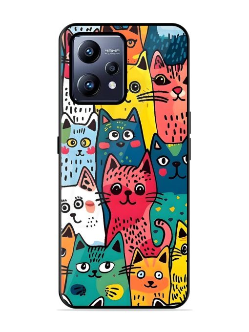 Feline Frenzy Glossy Soft Edge Case for Realme Narzo 50 Pro Chachhi