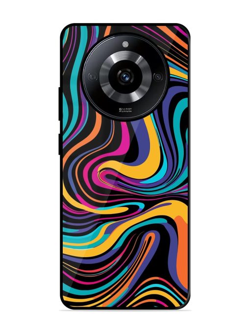 Psychedelic Swirl Glossy Soft Edge Case for Realme Narzo 60 (5G) Chachhi