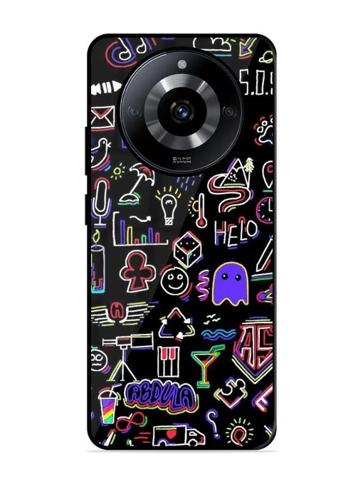 Neon Doodle Glossy Soft Edge Case for Realme Narzo 60 (5G) Chachhi