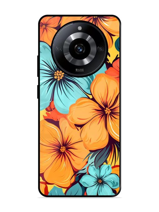 Tropical Bloom Glossy Soft Edge Case for Realme Narzo 60 (5G) Chachhi