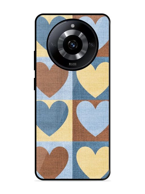 Hearts On Canvas Glossy Soft Edge Case for Realme Narzo 60 (5G) Chachhi