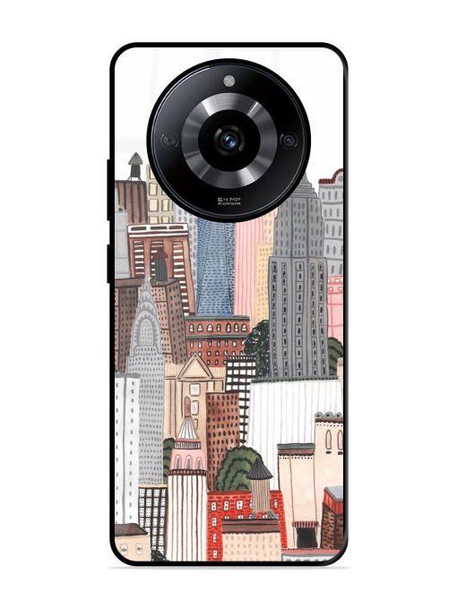 Cityscape Dreams Glossy Soft Edge Case for Realme Narzo 60 (5G) Chachhi