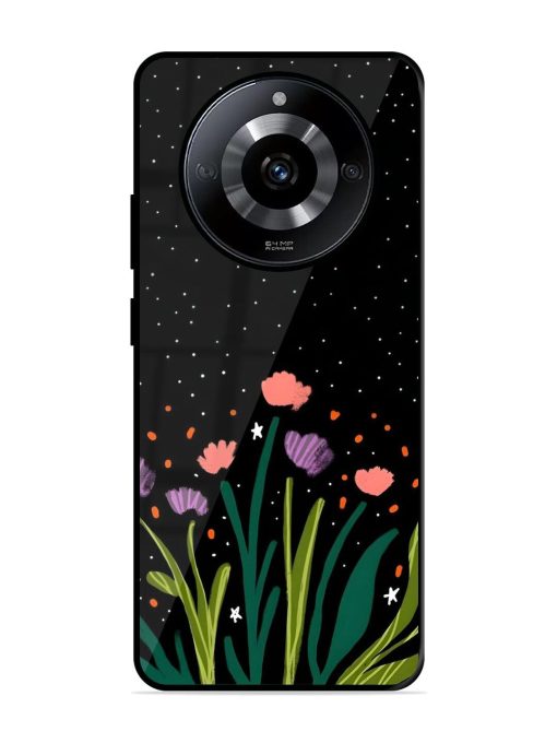 Midnight Bloom Glossy Soft Edge Case for Realme Narzo 60 (5G) Chachhi