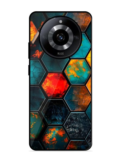 Hexagon Hive Glossy Soft Edge Case for Realme Narzo 60 (5G) Chachhi