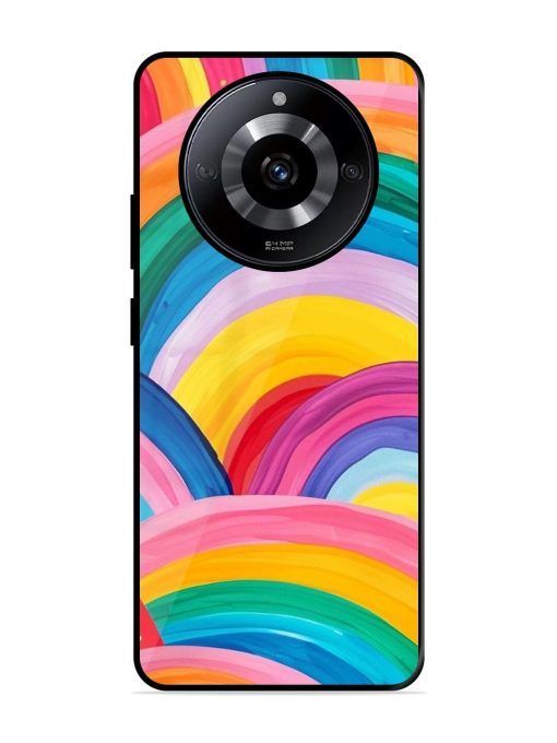 Rainbow Symphony Glossy Soft Edge Case for Realme Narzo 60 (5G) Chachhi