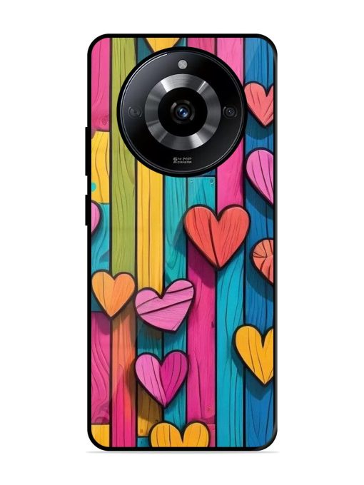 Rainbow Of Hearts Glossy Soft Edge Case for Realme Narzo 60 (5G) Chachhi