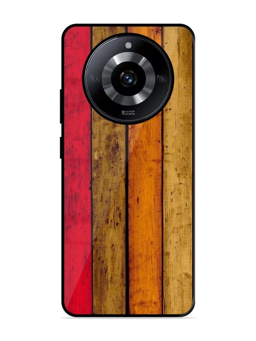 Colorful Woodgrain Glossy Soft Edge Case for Realme Narzo 60 (5G) Chachhi