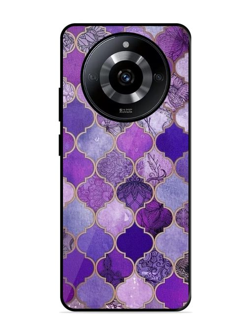 Purple Mosaic Magic Glossy Soft Edge Case for Realme Narzo 60 (5G) Chachhi