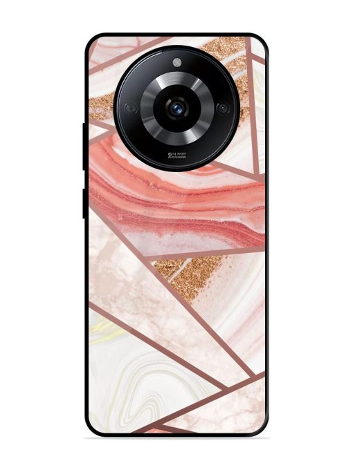 Rosy Mosaic Glossy Soft Edge Case for Realme Narzo 60 (5G) Chachhi