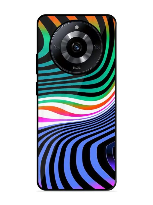 Psychedelic Waves Glossy Soft Edge Case for Realme Narzo 60 (5G) Chachhi