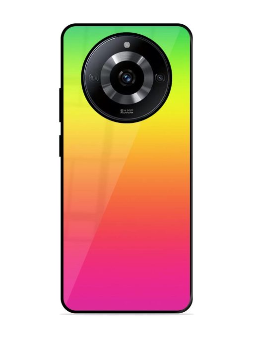 Rainbow Gradient Glossy Soft Edge Case for Realme Narzo 60 (5G) Chachhi