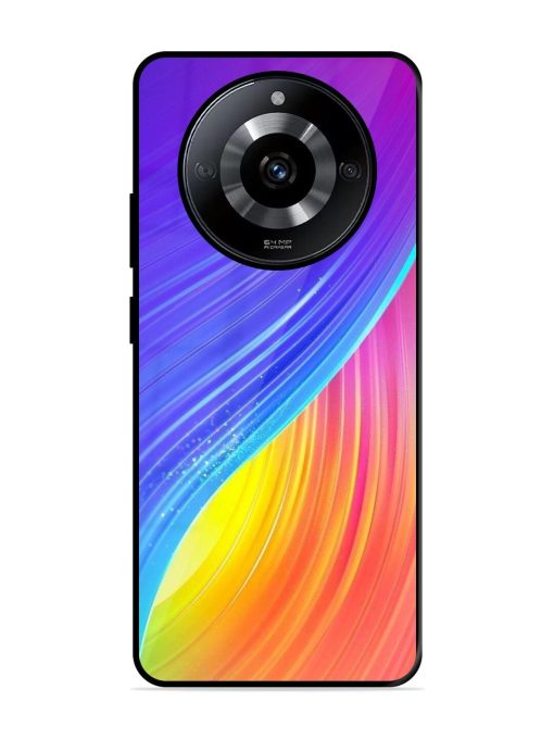 Neon Swirl Glossy Soft Edge Case for Realme Narzo 60 (5G) Chachhi