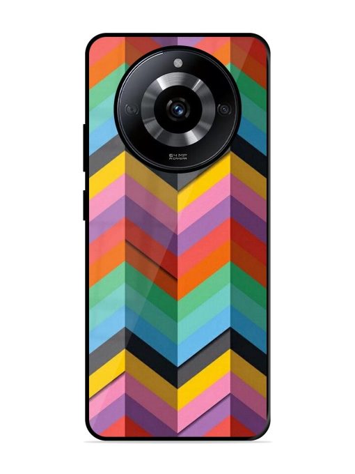 Colorful Zigzag Glossy Soft Edge Case for Realme Narzo 60 (5G) Chachhi