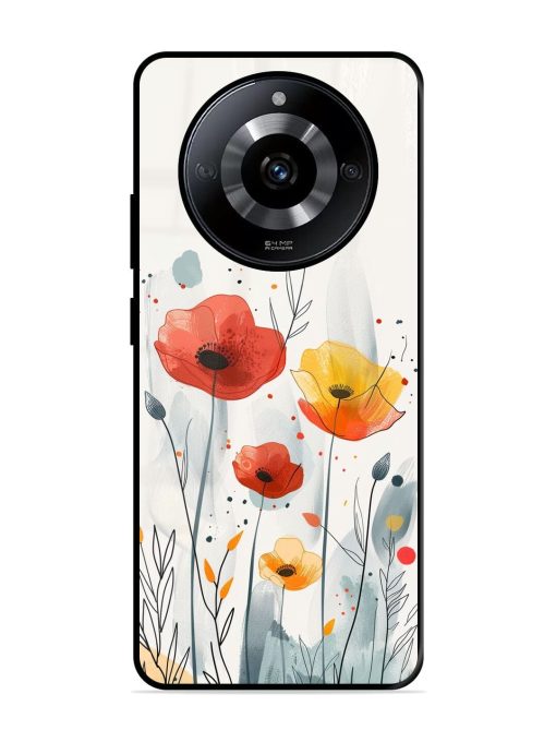 Poppy Fields Glossy Soft Edge Case for Realme Narzo 60 (5G) Chachhi