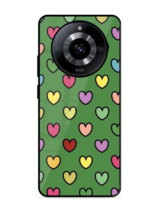 Rainbow Heart Parade Glossy Soft Edge Case for Realme Narzo 60 (5G) Chachhi