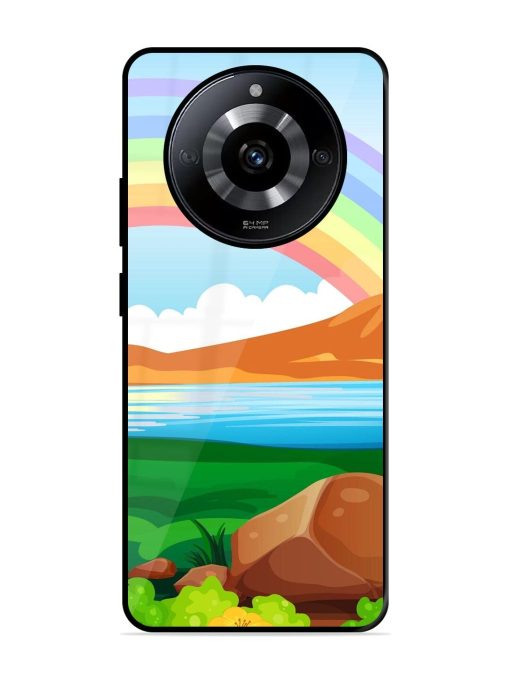 Rainbow Over The Lake Glossy Soft Edge Case for Realme Narzo 60 (5G) Chachhi