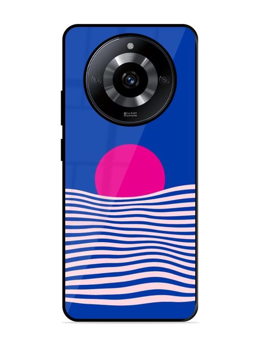 Pink Sunset Over Blue Waves Glossy Soft Edge Case for Realme Narzo 60 (5G)