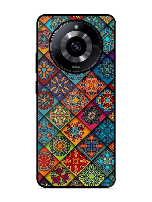 Patchwork Mandala Mosaic Glossy Soft Edge Case for Realme Narzo 60 (5G) Chachhi