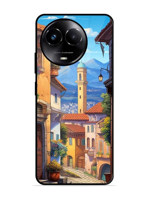 Tuscan Twilight Glossy Soft Edge Case for Realme Narzo 60X (5G) Chachhi