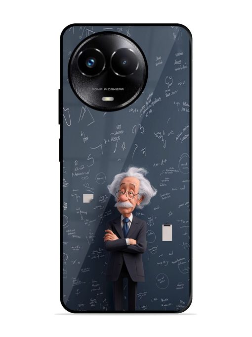 Albert Einstein Glossy Soft Edge Case for Realme Narzo 60X (5G) Chachhi