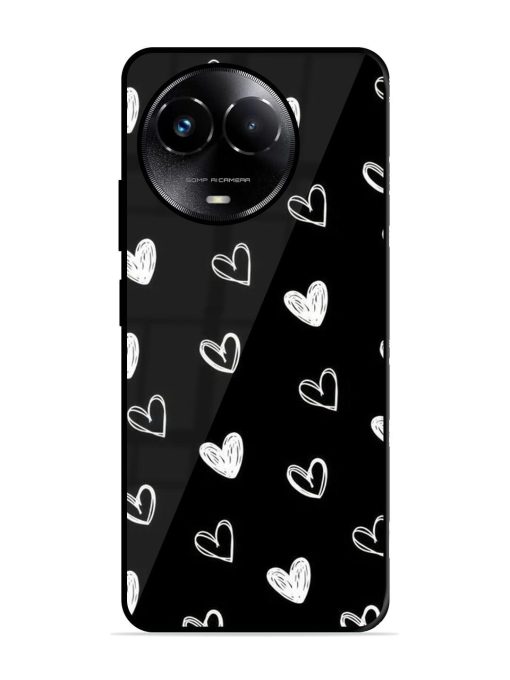 Scattered Hearts Glossy Soft Edge Case for Realme Narzo 60X (5G) Chachhi