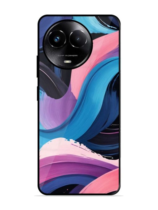 Whimsical Waves Glossy Soft Edge Case for Realme Narzo 60X (5G) Chachhi