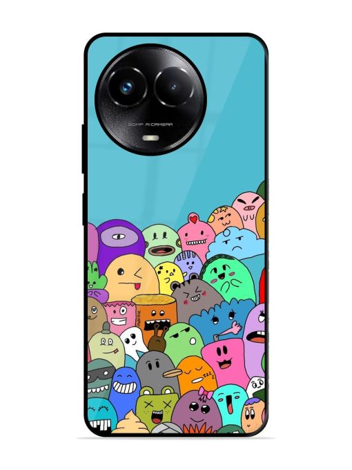 Monster Mash Glossy Soft Edge Case for Realme Narzo 60X (5G) Chachhi