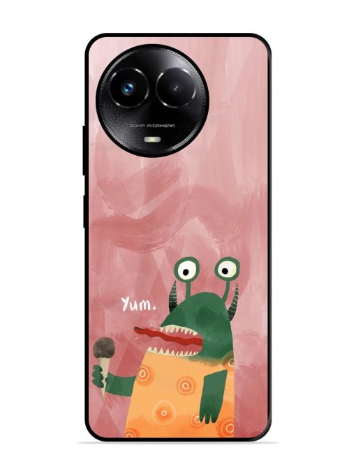 Hungry Monster Glossy Soft Edge Case for Realme Narzo 60X (5G) Chachhi