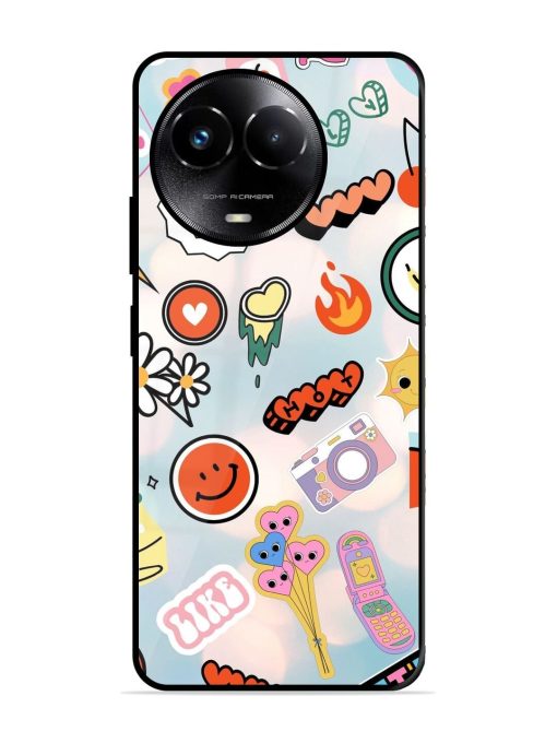 Cheerful Glossy Soft Edge Case for Realme Narzo 60X (5G) Chachhi